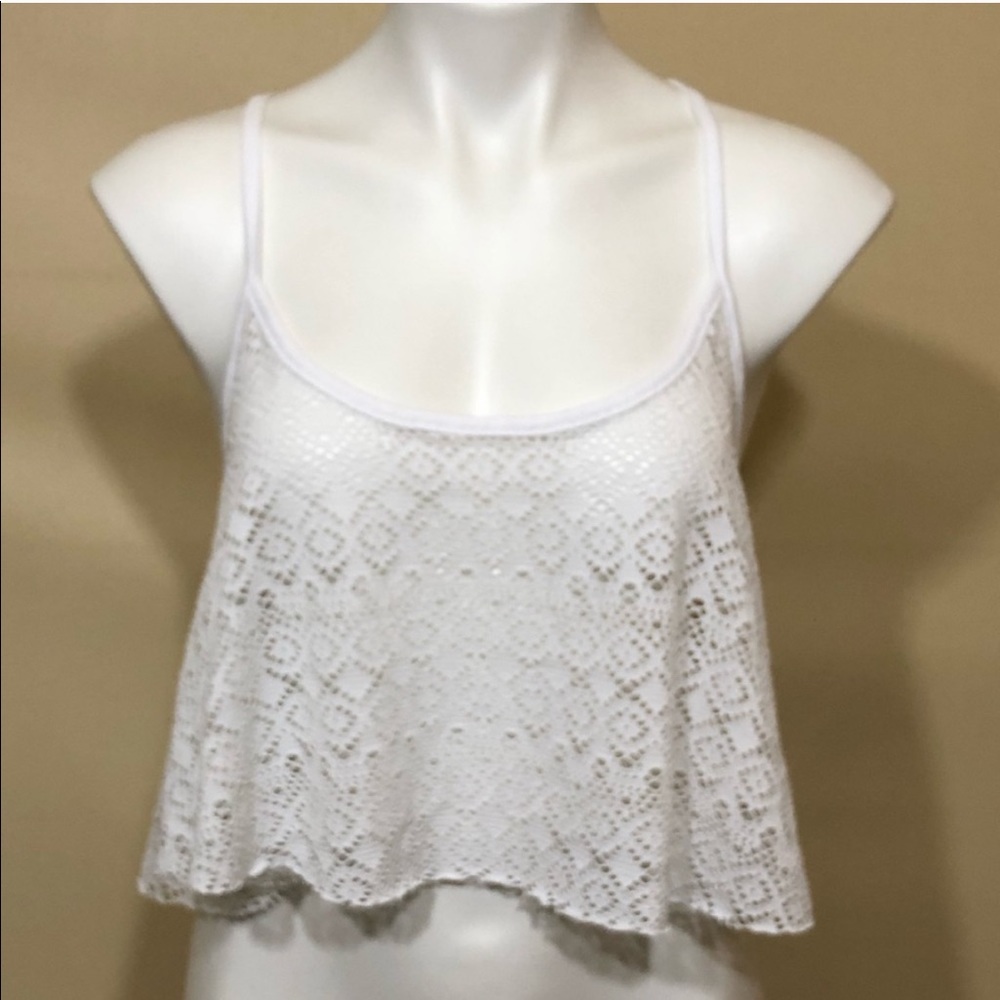 PINK Victoria’s Secret Perforated Tank Sz S